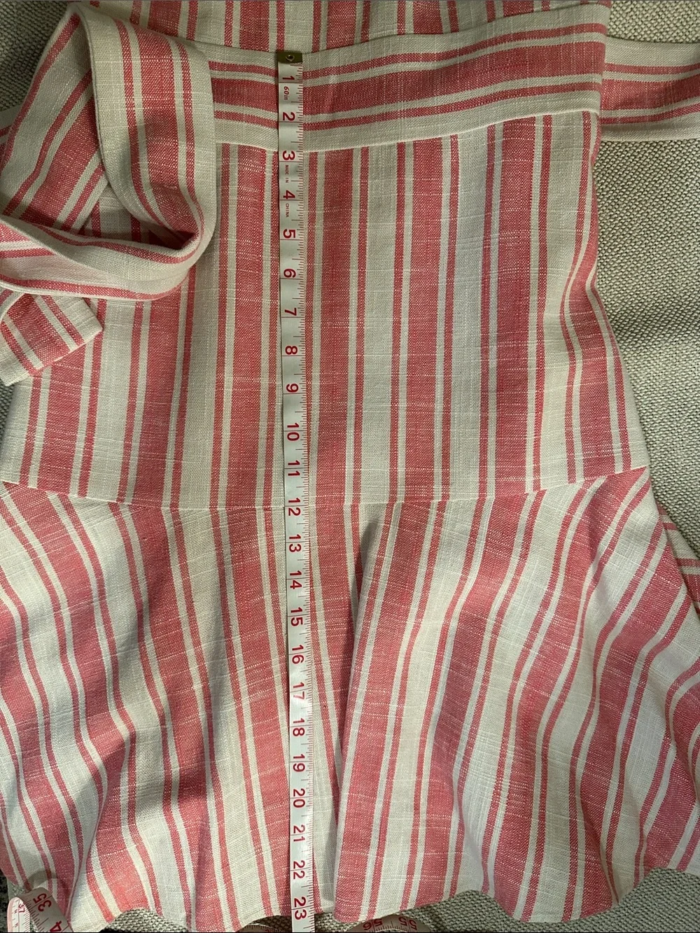 J. Crew Pink & White Striped Sleeveless Tie-Waist Dress